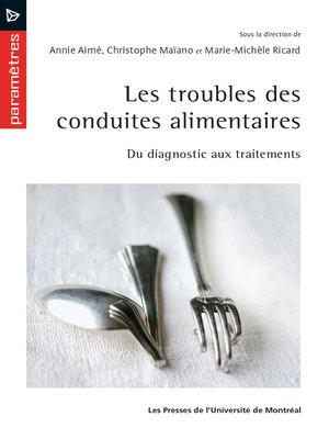 cover image of Les troubles des conduites alimentaires